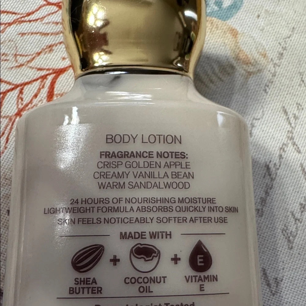 Bath and Body Works Gingham Heart of Gold and Crisp Morning Air Lotions